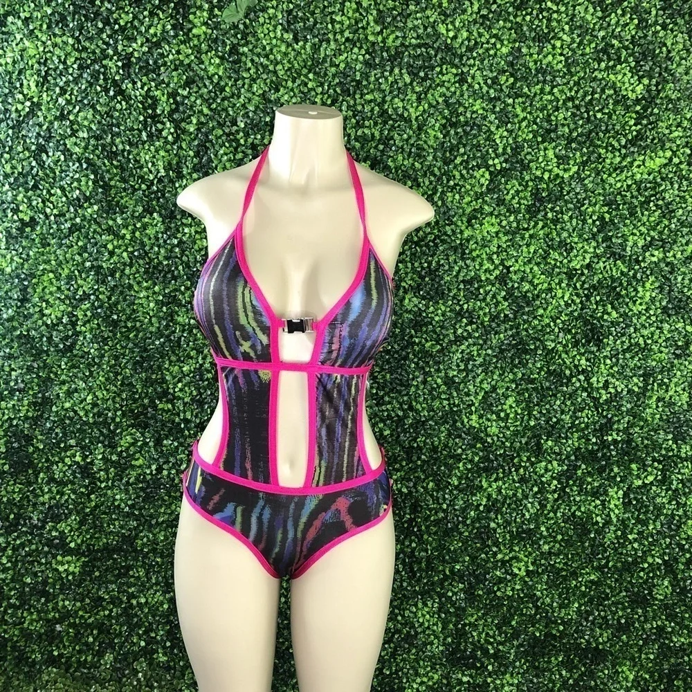 Bandage material swinsuit one piece